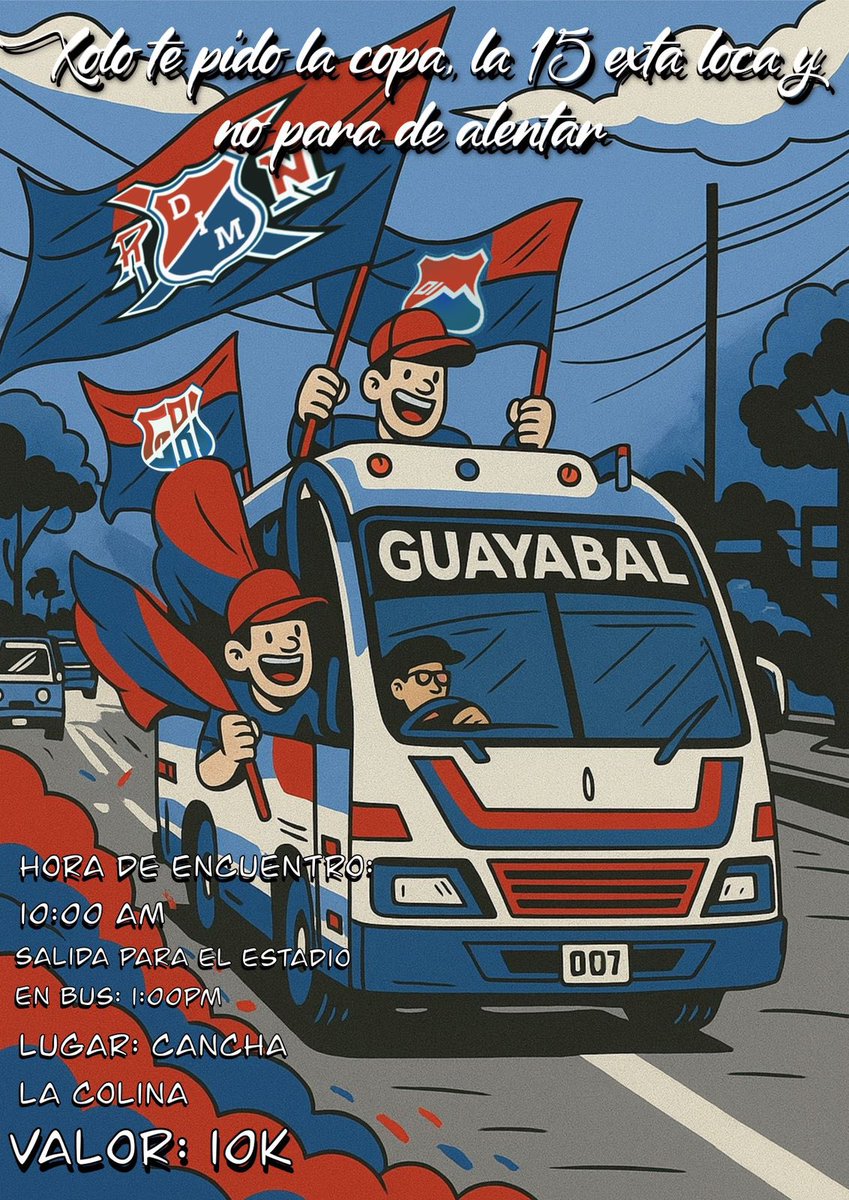 JuanGBI2006's tweet image. #DIM #RXN #FinalLigaBetPlay20251 

No haga sino llegar hinchada roja que esto lo ganamos.

@2006Guayabal @rxn1998oficial @DIM_Oficial @Fidel_DIM