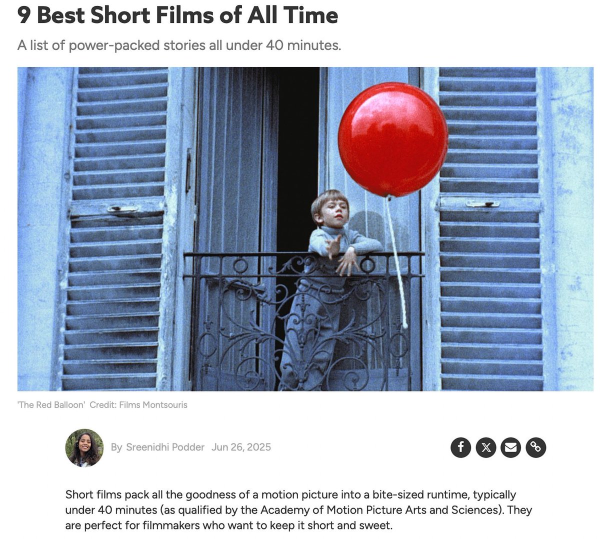 Great read for aspiring filmmakers from <a href="/nofilmschool/">No Film School</a>
