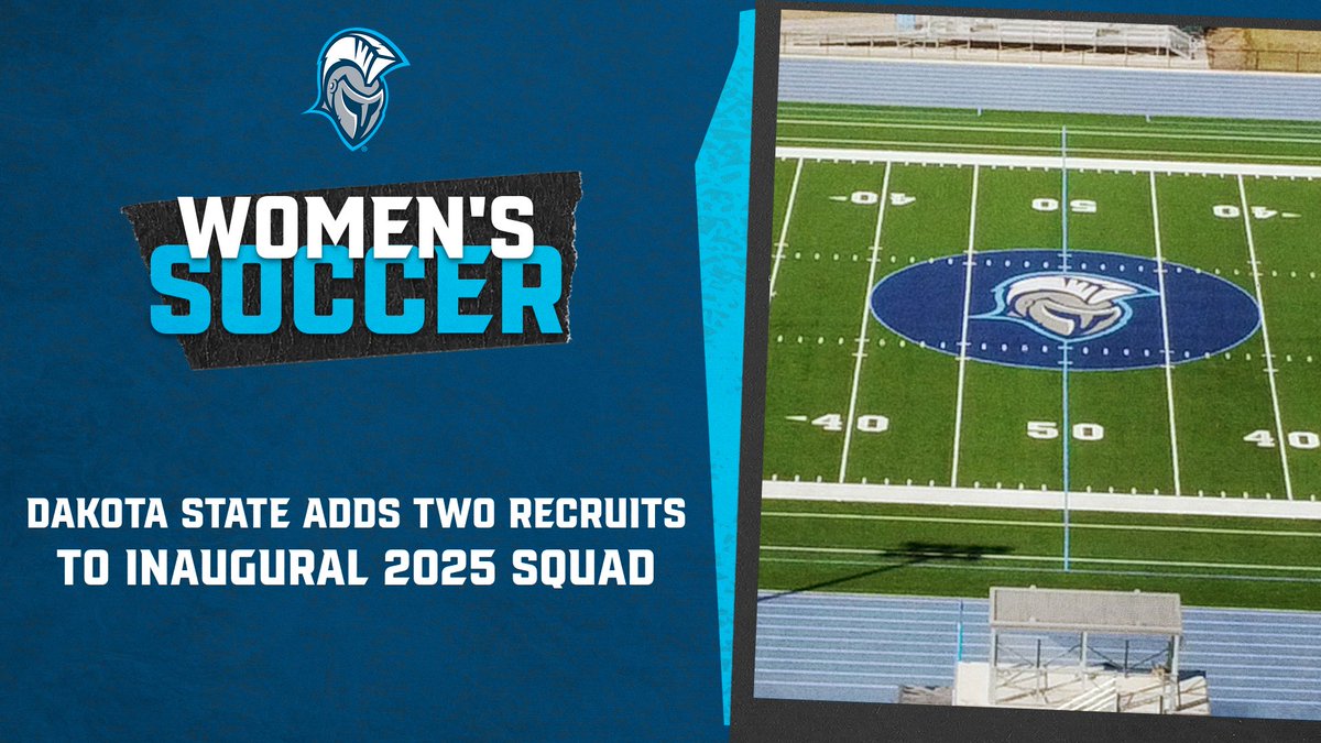 Dakota State University Athletics (@dsu_trojans) on Twitter photo W⚽️: Trojans add two recruits to 2025 <a href="/DSU_WSoccer/">Dakota State Women's Soccer</a>
DSU makes inaugural season at home on Aug. 25 versus Mount Marty (S.D.) at 7 p.m., with TAC kick-off celebration at 4 p.m. held at the Dan Beacom Track & Field.
📰 tinyurl.com/3c5sdh5m
#TrojanNation⚔️ #TheRightWayToPlay W⚽️: Trojans add two recruits to 2025 <a href="/DSU_WSoccer/">Dakota State Women's Soccer</a>
DSU makes inaugural season at home on Aug. 25 versus Mount Marty (S.D.) at 7 p.m., with TAC kick-off celebration at 4 p.m. held at the Dan Beacom Track & Field.
📰 tinyurl.com/3c5sdh5m
#TrojanNation⚔️ #TheRightWayToPlay