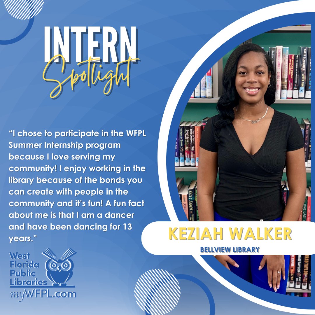 MyWFPL's tweet photo. As we are incredibly thankful for the amazing group that chose to spend their summers learning the ins and outs of working at a public library with us, we want to take a moment to highlight our wonderful WFPL summer interns! 🎉 🦉✨📚💙 https://t.co/X1V05dWmJV