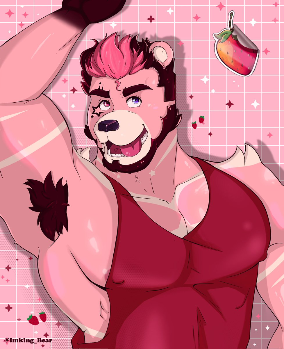 Hello' 🍓🍓

#furry #himbo #pink