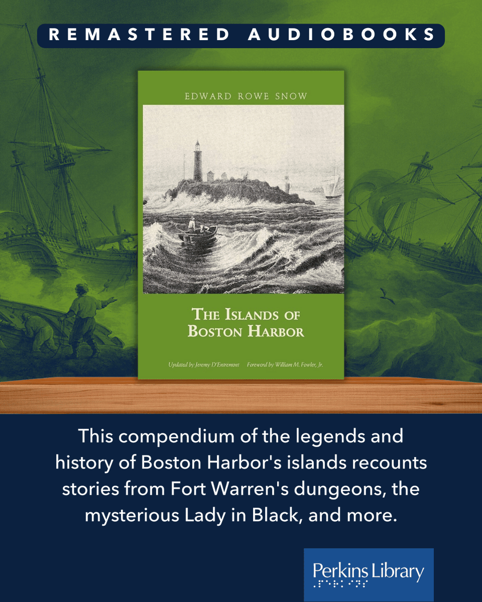 PerkinsLibrary's tweet photo. We love #Audiobooks! 🎧 In honor of #AudiobookAppreciationMonth, here are several remastered books from our own recording studio!

📕 Dark Swan: A Calista Jacobs Mystery @KathrynLasky1

📕 Radio My Way by Ron Della Chiesa

📕 The Islands of Boston Harbor by Edward Rowe Snow https://t.co/igp0ScIOdV
