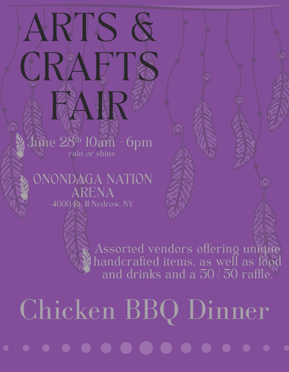 Craft Show Saturday, June 28th beginning at 10am <a href="/ArenaOnondaga/">Onondaga Arena</a>