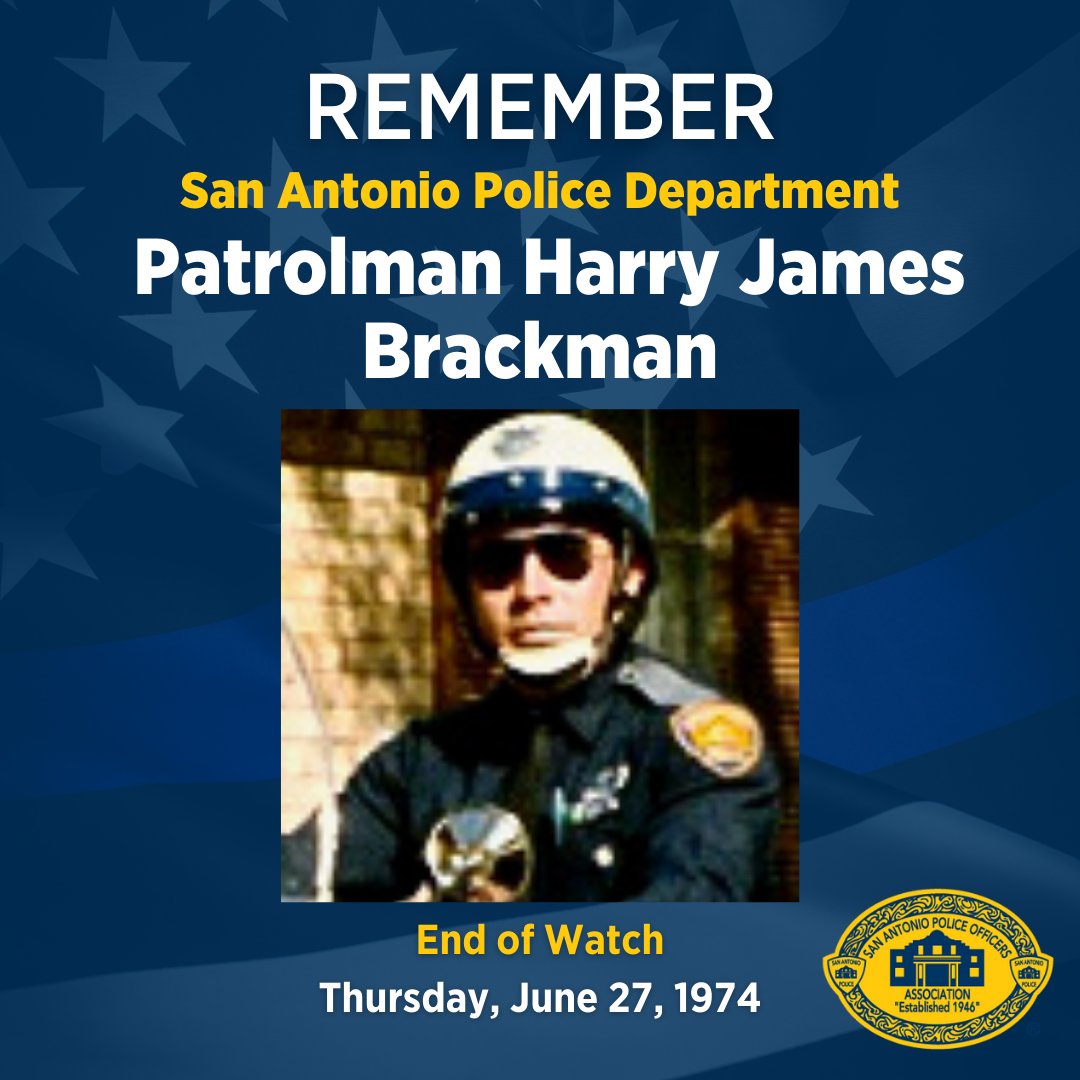 Thank you for your bravery and commitment to serving the Alamo City. We'll take it from here! #BackSABlue