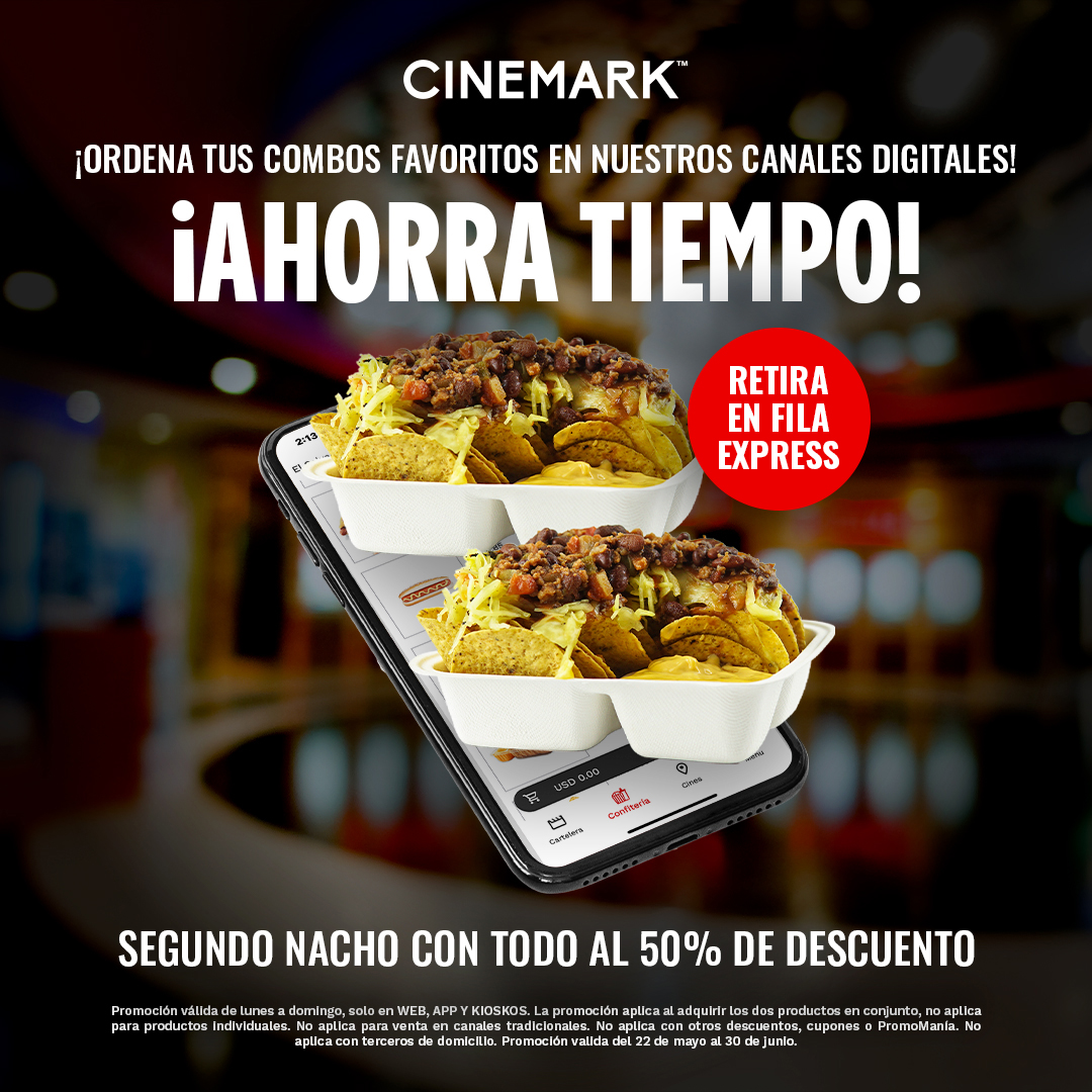 ElMundoSV's tweet photo. #CineDEM | ¿Quieres llegar, recoger tus combos recién hechos y entrar a tu película? 😍🍿Compra en la APP, WEB o en nuestros Kioskos y pasa directo por la FILA EXPRESS. 🏃‍♂️😍🏃‍♀️ ¡Tan rápido como lo necesitabas! 🚀

📲Comprá ya en https://t.co/2Rutcl3UPu o en app Cinemark CA https://t.co/lyAirITe68