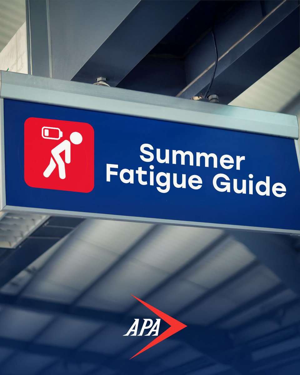 As we approach what’s expected to be the industry’s busiest Independence Day week in 15 years, you may want to review the Summer Fatigue Guide published  this month by our Flight Time/Duty Time Committee. You can find a link to it in today’s edition of the APA News Digest.