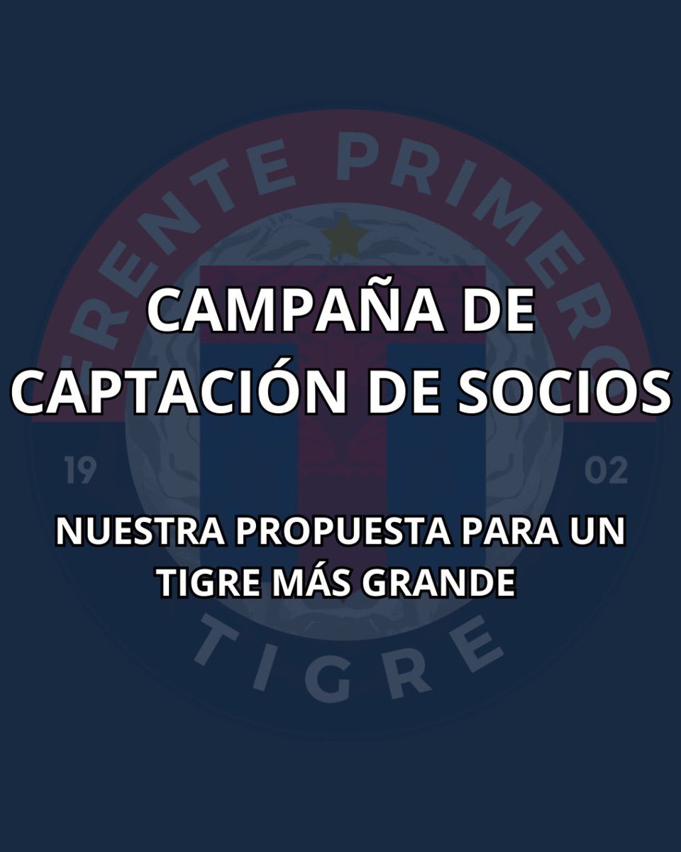 primero_tigre's tweet photo. 📢 TIGRE YA ES EL MÁS GRANDE DE ZONA NORTE, PERO ES EL MOMENTO DE TRASCENDER:

Volvemos con una propuesta concreta para construir. Proponemos mínimo 3 meses sin costo de inscripción para nuevos socios, nuevos medios de pago y campaña digital.
Porque ser socio es construir.
✊🏼1️⃣🐯 https://t.co/UjvXLTCC9d