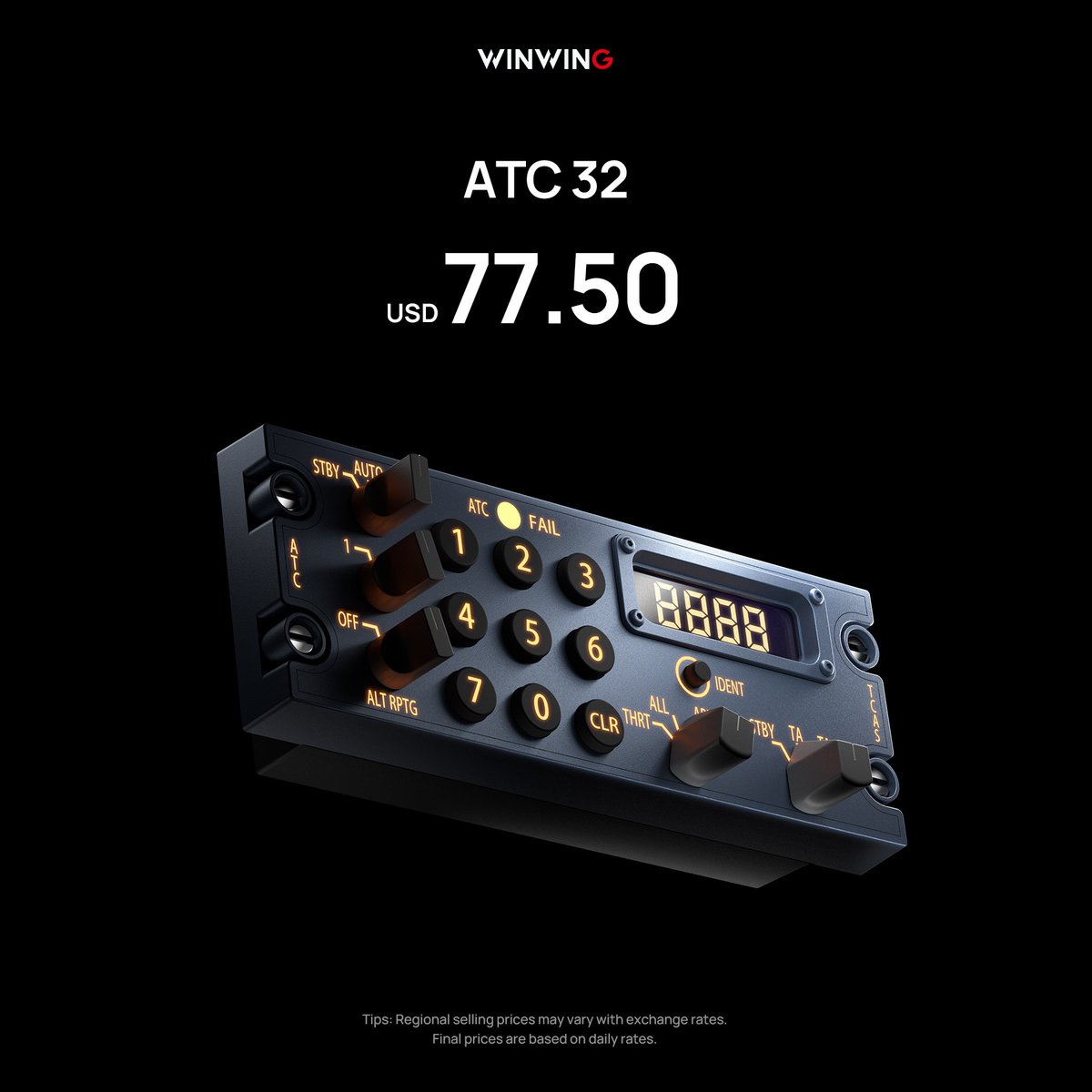 Advancing Towards Training-Level Full Cockpit
 
WINWING New Airline MIP Radio Panel &amp; Intro Price：
- Full-Structure Molded Design
- All-Scenario Mounting Solution
- SIMAPP PRO Plug-and-Play
- RMP 32: $77.50 USD / ACP 32: $133.85 USD / ATC 32: $77.50 USD

* The final price of the