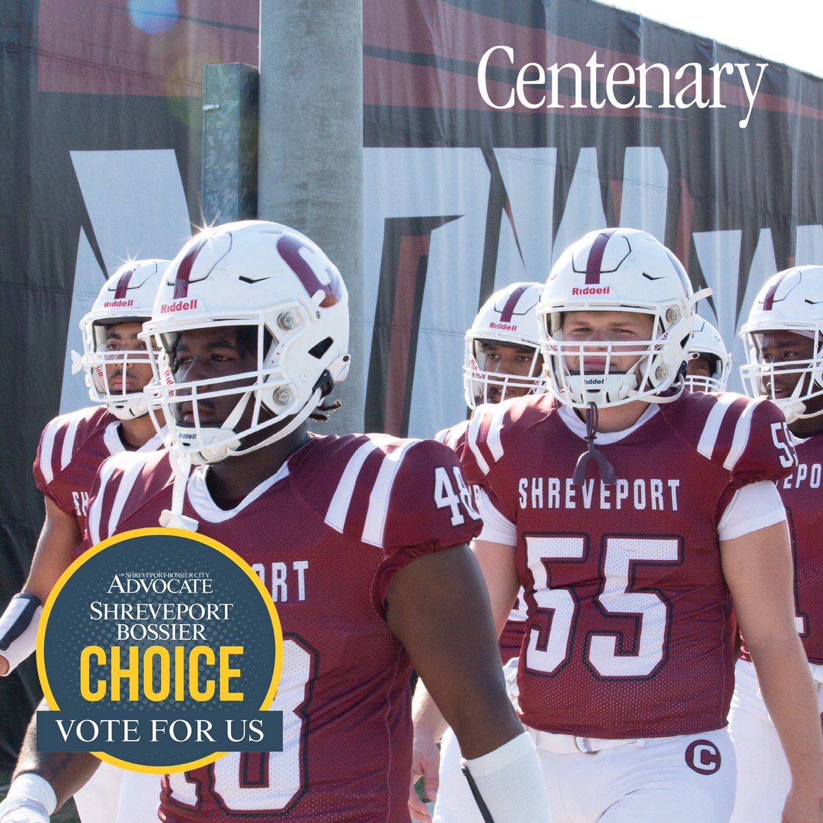 Vote for Centenary! Cast your vote for Centenary in the 2025 Shreveport Bossier Choice. You can vote once a day until July 7! Visit voteshreveport.com.