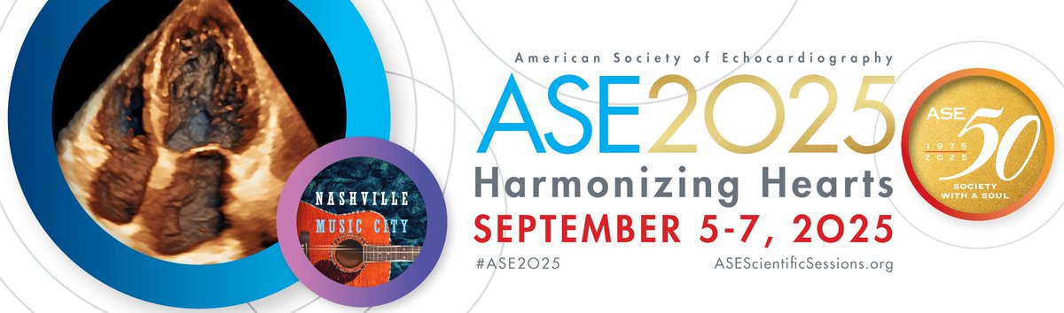 Bonita Anderson (@bonitaecho) on Twitter photo The 2025 <a href="/ASE360/">American Society of Echocardiography</a> award winners page is now live: asescientificsessions.org/award-winners/
Read more about these well-deserving recipients in the May/June 2025 issue of Echo magazine: asecho.org/magazine-issue…
Celebrations will continue at the 2025 ASE Scientific Sessions. asescientificsessions.org The 2025 <a href="/ASE360/">American Society of Echocardiography</a> award winners page is now live: asescientificsessions.org/award-winners/
Read more about these well-deserving recipients in the May/June 2025 issue of Echo magazine: asecho.org/magazine-issue…
Celebrations will continue at the 2025 ASE Scientific Sessions. asescientificsessions.org