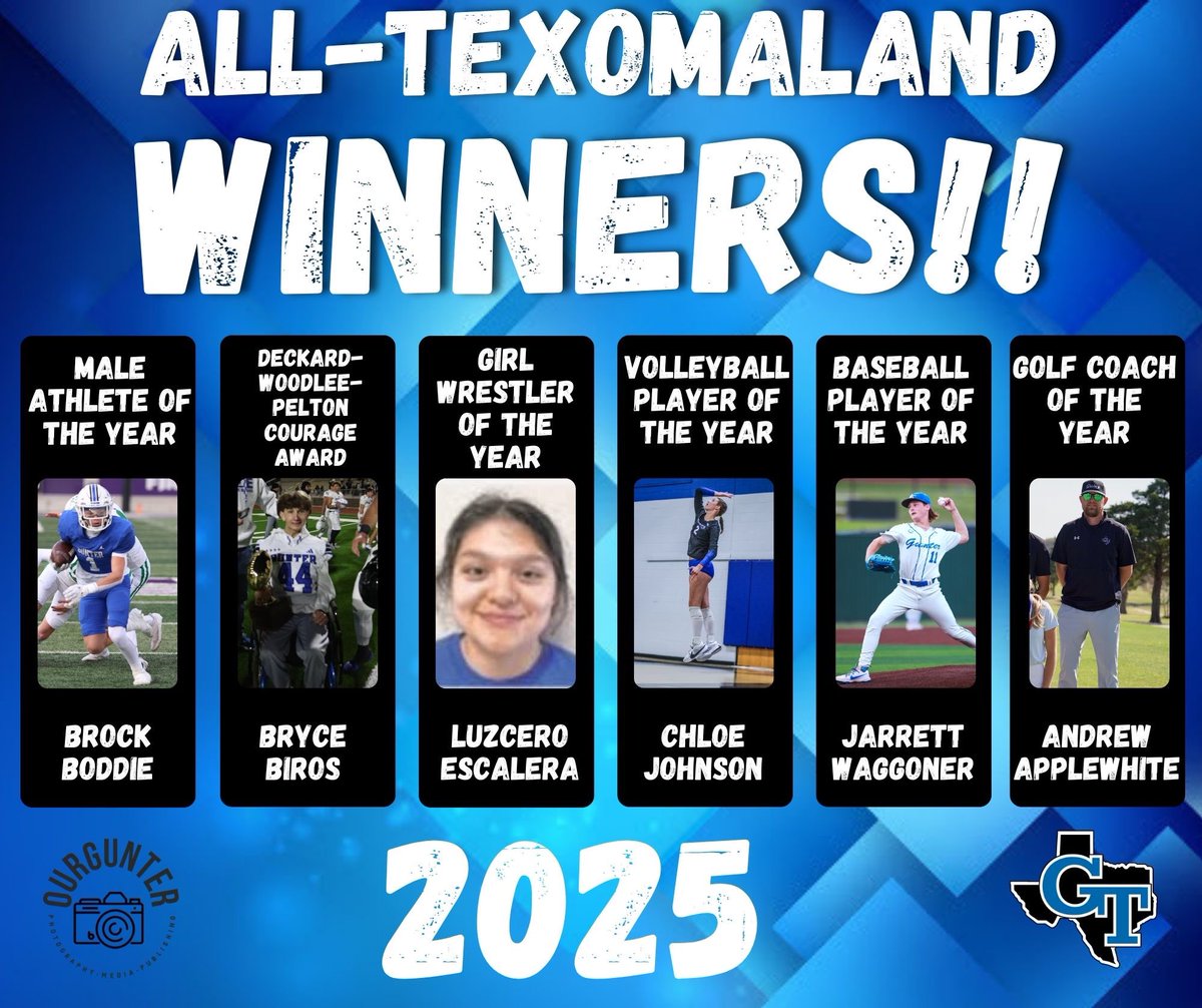 Congrats to all our Texomaland Athletes and Coach of the Year honors!