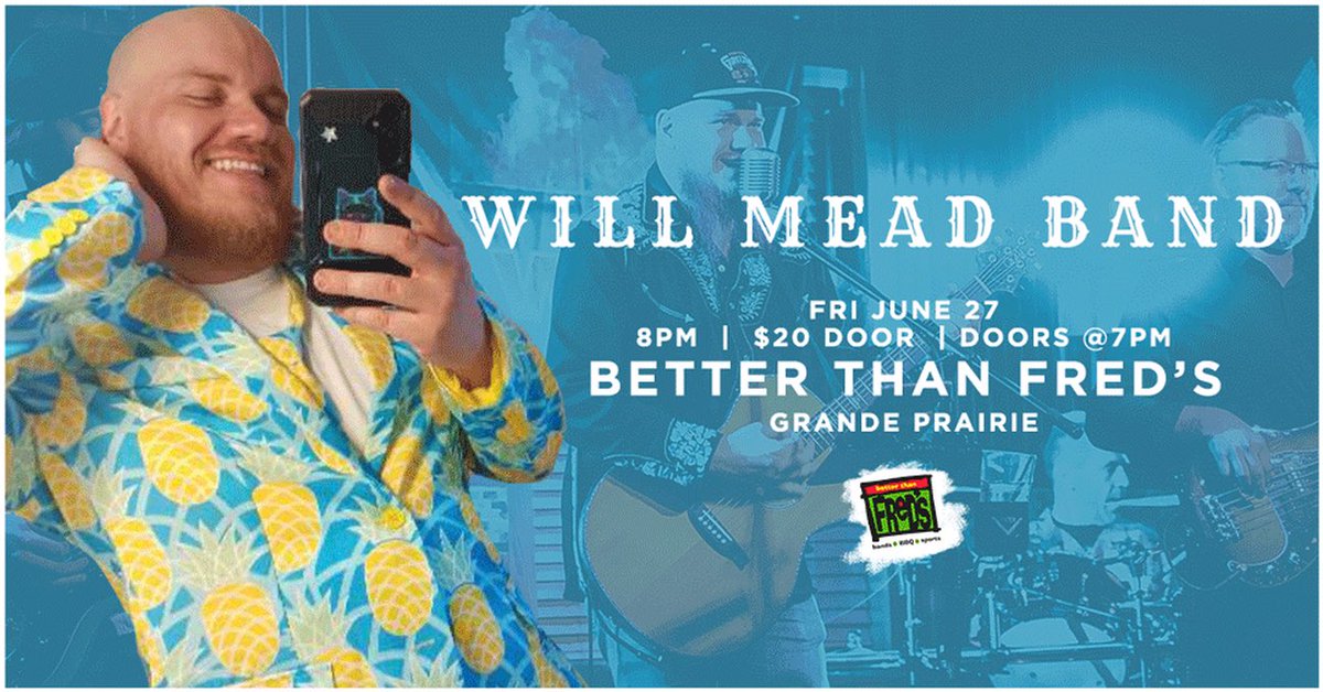 Better Than Freds (@betterthanfreds) on Twitter photo Tonight at <a href="/BetterThanFreds/">Better Than Freds</a>!
WILL MEAD BAND
FRI JUNE 27
$20 At The Door
8 PM
Doors at 7 PM
betterthanfreds.ca/june-27-will-m… Tonight at <a href="/BetterThanFreds/">Better Than Freds</a>!
WILL MEAD BAND
FRI JUNE 27
$20 At The Door
8 PM
Doors at 7 PM
betterthanfreds.ca/june-27-will-m…