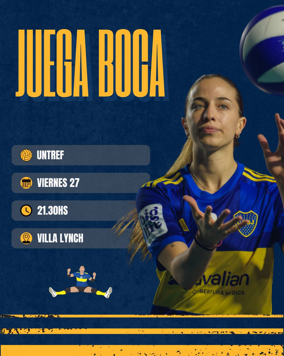 PRÓXIMO PARTIDO 👊🏼

🏆: Copa Alcides Márquez 
🆚: UNTREF
🗓️: Viernes 27
⏱️: 21.30 hs.
🏟️: Villa Lynch
🎫: $2.000
🎥: youtube.com/@__LasGuerreras

#LasGuerreras #BocaJuniors #Vóley #VóleyBoca #VóleyFemenino #FMV #MetroVóley #DH #CopaAlcidesMarquez #UNTREF