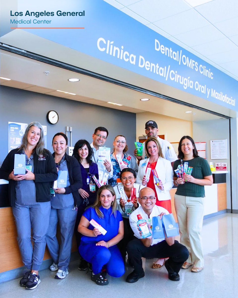 LAGeneralMed's tweet image. Smiles all around! 😁 Our Morrison team at LA General donated 650+ dental care items—including 231 toothbrushes, 282 floss, 88 mouthwash, and 53 toothpaste—to support patients and promote oral health. Thank you for supporting our mission!