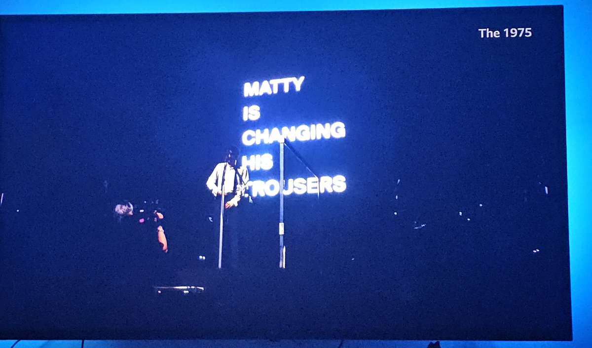 I have no words. This is awful #the1975 #GlastonburyFestival