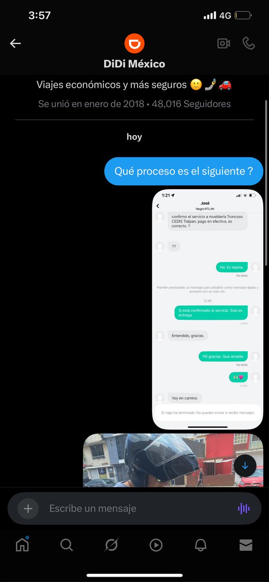 JessicaTruSo's tweet photo. @DiDi_Mexico Como me contestaras. Por favor. https://t.co/wTkYKUFn5M