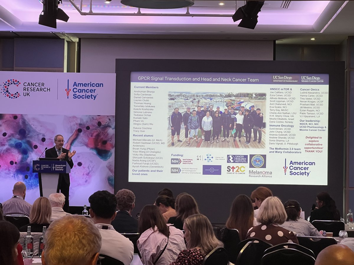 SU2Cscience's tweet image. J. Silvio Gutkind @UCSanDiego, a member of the @SU2C-Fanconi Cancer Foundation- @FarrahFawcettFN Head & Neck Research Team, presented a talk entitled "Repurposing metformin for oral cancer precision prevention: Halting the malignant reprogramming of epithelial stem cells" at the…