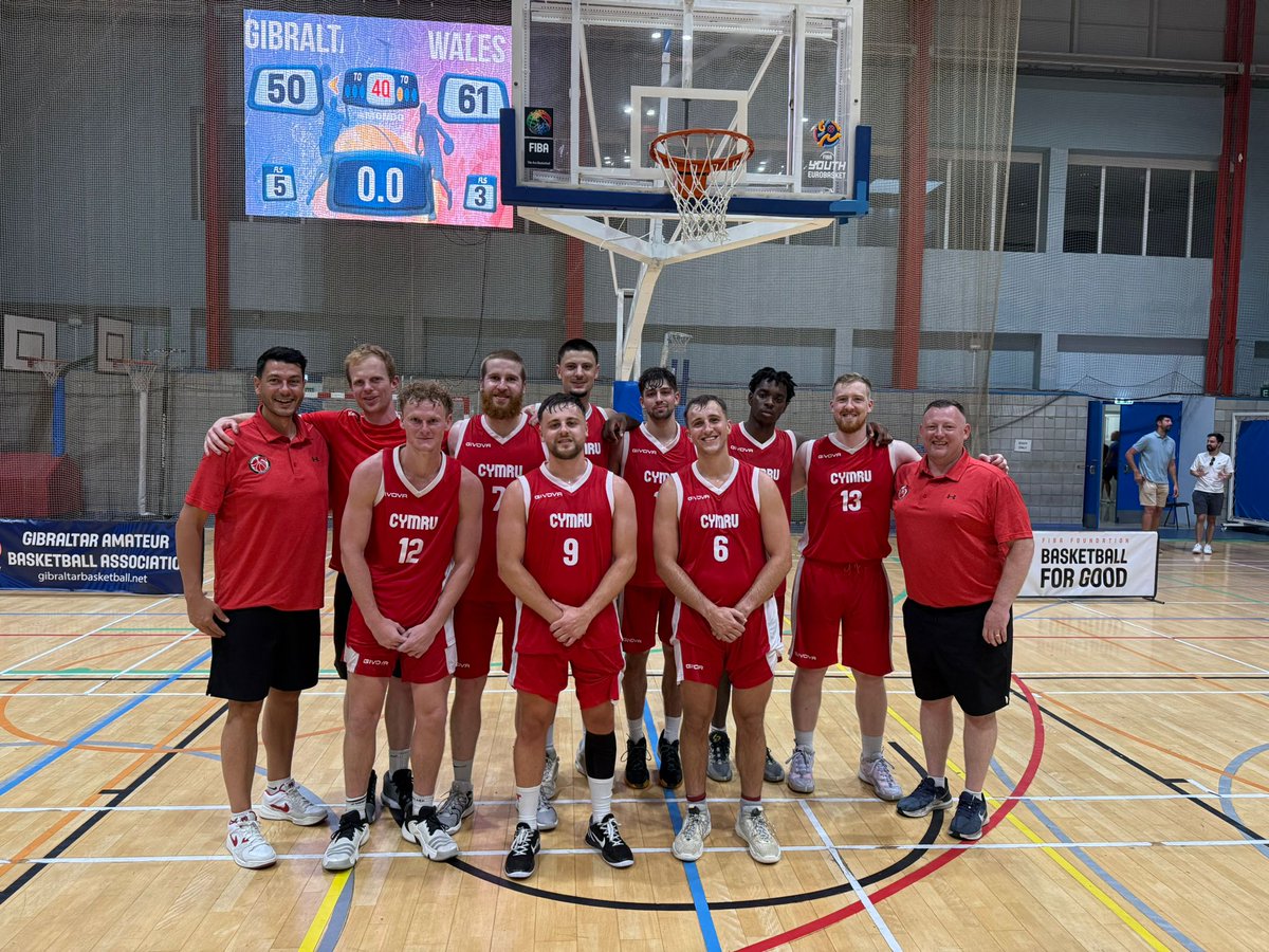 Congratulations to the Basketball Wales Senior Men’s Team! A strong start to the international series as they secured a 61–50 victory over Gibraltar Basketball in the first game of the three-test series
Great effort from the squad a solid performance on both ends of the court!