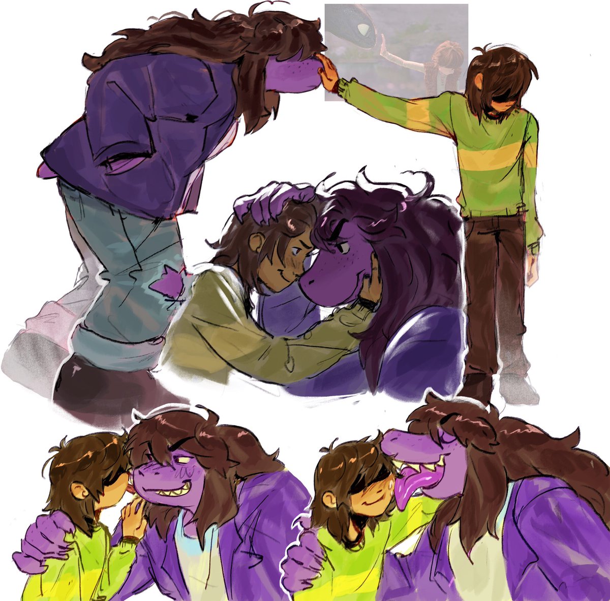 How to train your Susie except Kris decides Susie cannot be tamed #DELTARUNE #krusie