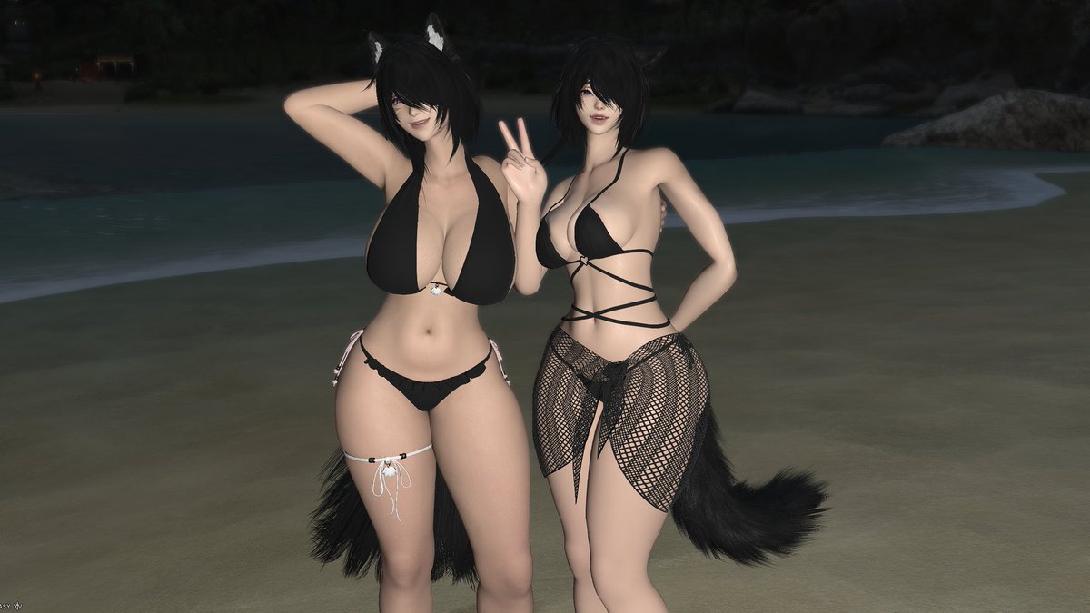 Romantic date with the beautiful cutie <a href="/sheenaxiv/">Sheena</a> at the beach :3 #ffxivsummerbash
