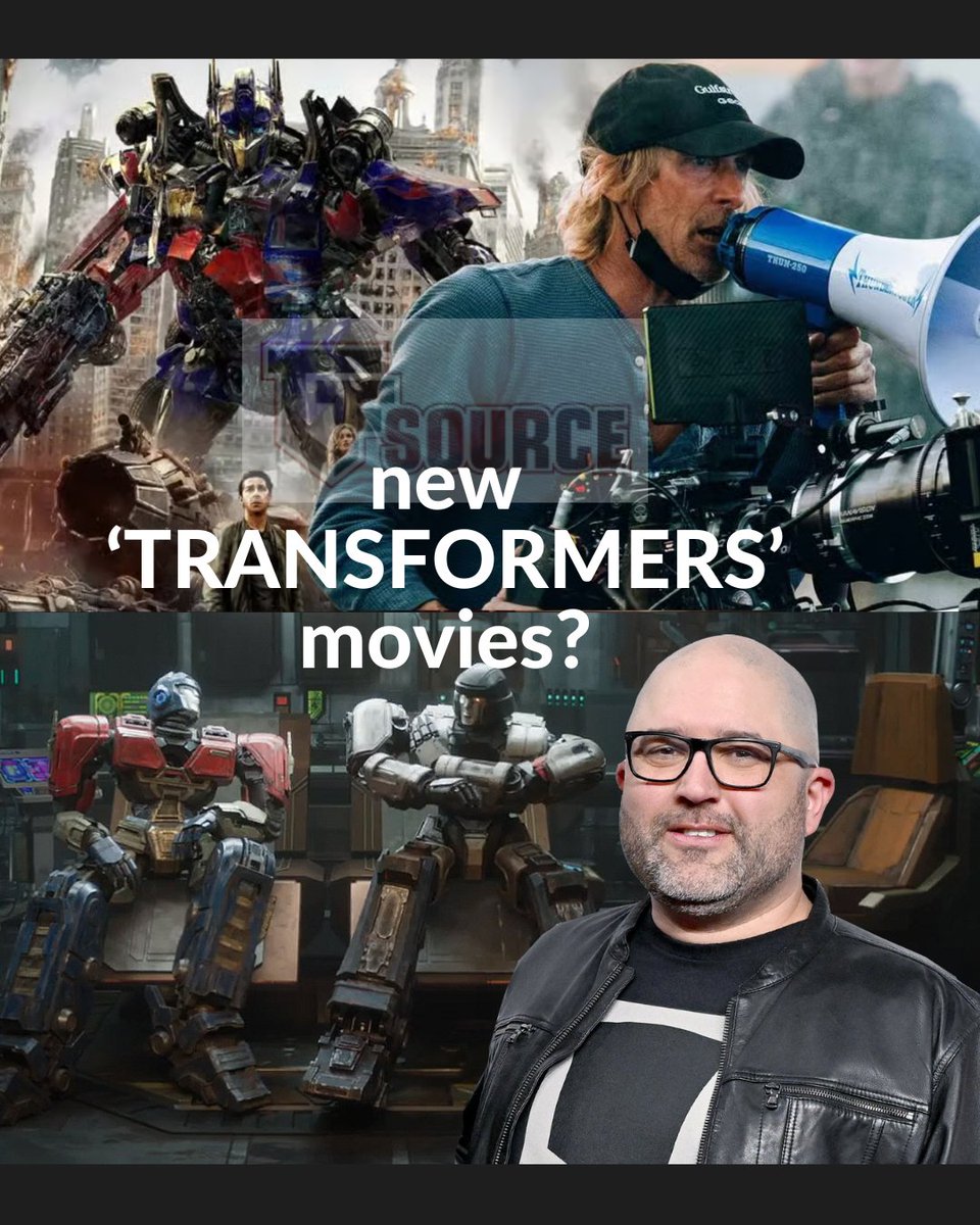 TFsource's tweet image. Rumor alert: 🎬
🚨 Michael Bay may be returning to direct a new Transformers film.
🎥 Josh Cooley is also rumored to lead a live-action project.

More bots, more battles... maybe more Bayhem? 👀
Sound off-  Excited or Nervous? Both?

#Transformers  #tfsource #transformersmovie