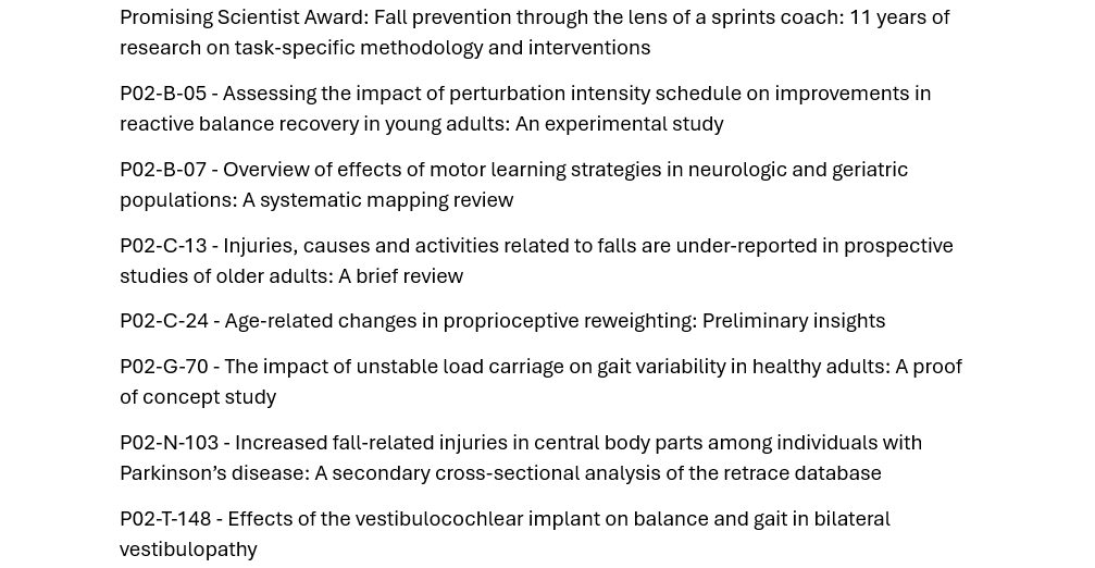 Human Movement Science UM (@humanmovesci_um) on Twitter photo A busy day for our group <a href="/ISPGR/">ISPGR</a> #ISPGR2025
<a href="/chrismccrum/">Christopher McCrum</a> <a href="/kenneth_meijer/">Kenneth Meijer</a> <a href="/PieterMeyns/">Pieter Meyns</a> A busy day for our group <a href="/ISPGR/">ISPGR</a> #ISPGR2025
<a href="/chrismccrum/">Christopher McCrum</a> <a href="/kenneth_meijer/">Kenneth Meijer</a> <a href="/PieterMeyns/">Pieter Meyns</a>
