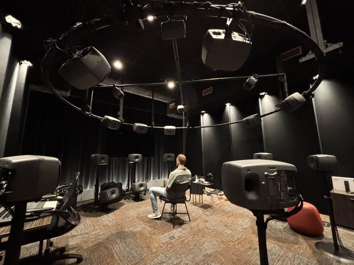 W. F. Smith Leithart (@wfsleithart) on Twitter photo Imagine listening to <a href="/bearmccreary/">Bear McCreary 🐻🎶</a>’s God of War soundtrack in this room… ‘cause that’s exactly what I did today. Can’t lie, I got a little emotional.
Mindblowing immersive audio technology on display at <a href="/SonyPictures/">Sony Pictures</a>. Imagine listening to <a href="/bearmccreary/">Bear McCreary 🐻🎶</a>’s God of War soundtrack in this room… ‘cause that’s exactly what I did today. Can’t lie, I got a little emotional.
Mindblowing immersive audio technology on display at <a href="/SonyPictures/">Sony Pictures</a>.