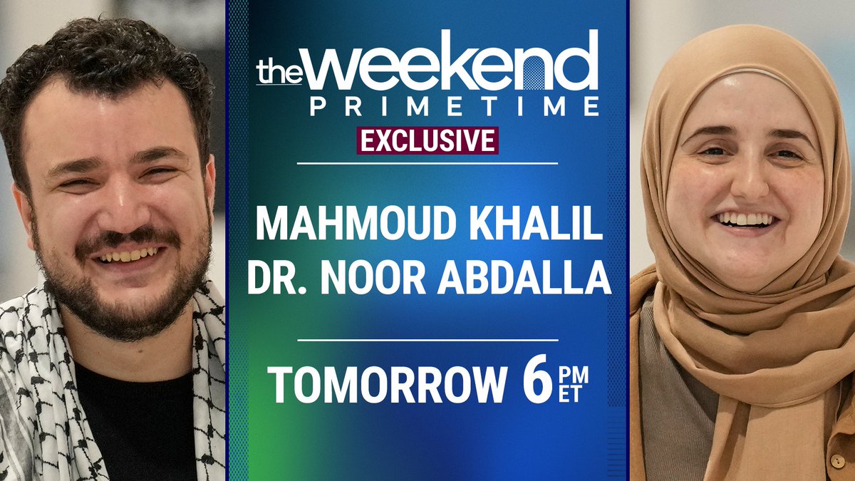A first look at the interview will air tonight on <a href="/MSNBC/">MSNBC</a>. The full interview will air Saturday at 6 p.m. ET on “The Weekend: Primetime” on <a href="/MSNBC/">MSNBC</a>.