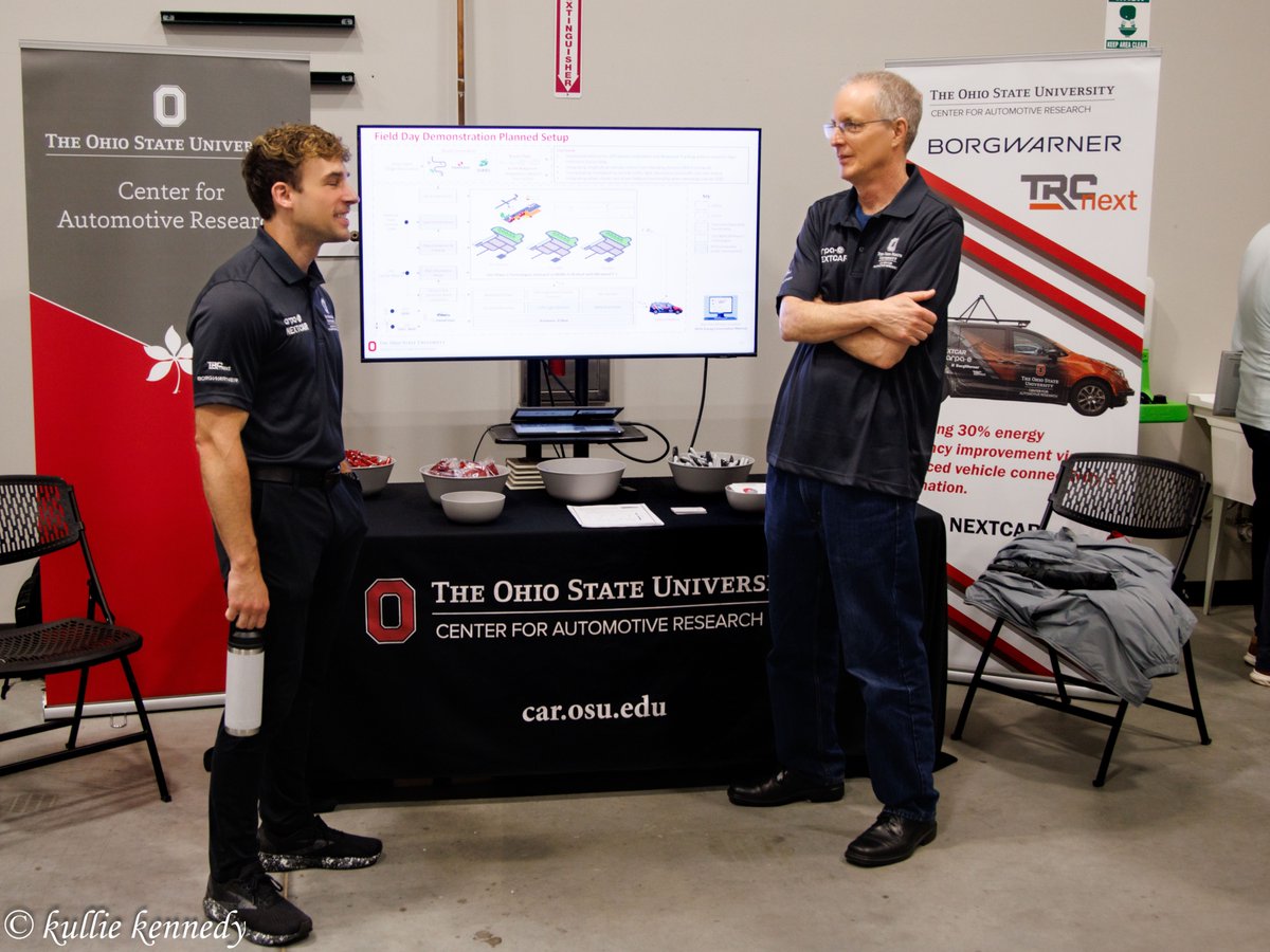 ARPAE's tweet image. The ARPA-E #NEXTCAR program team recently held a field day at @acmwillowrun, which supported the 4 #NEXTCAR project teams as each showcased energy savings improvements through connected & automated vehicle technologies. @OhioState @SwRI @UCBerkeley @NREL @LeidosInc @mturesearch