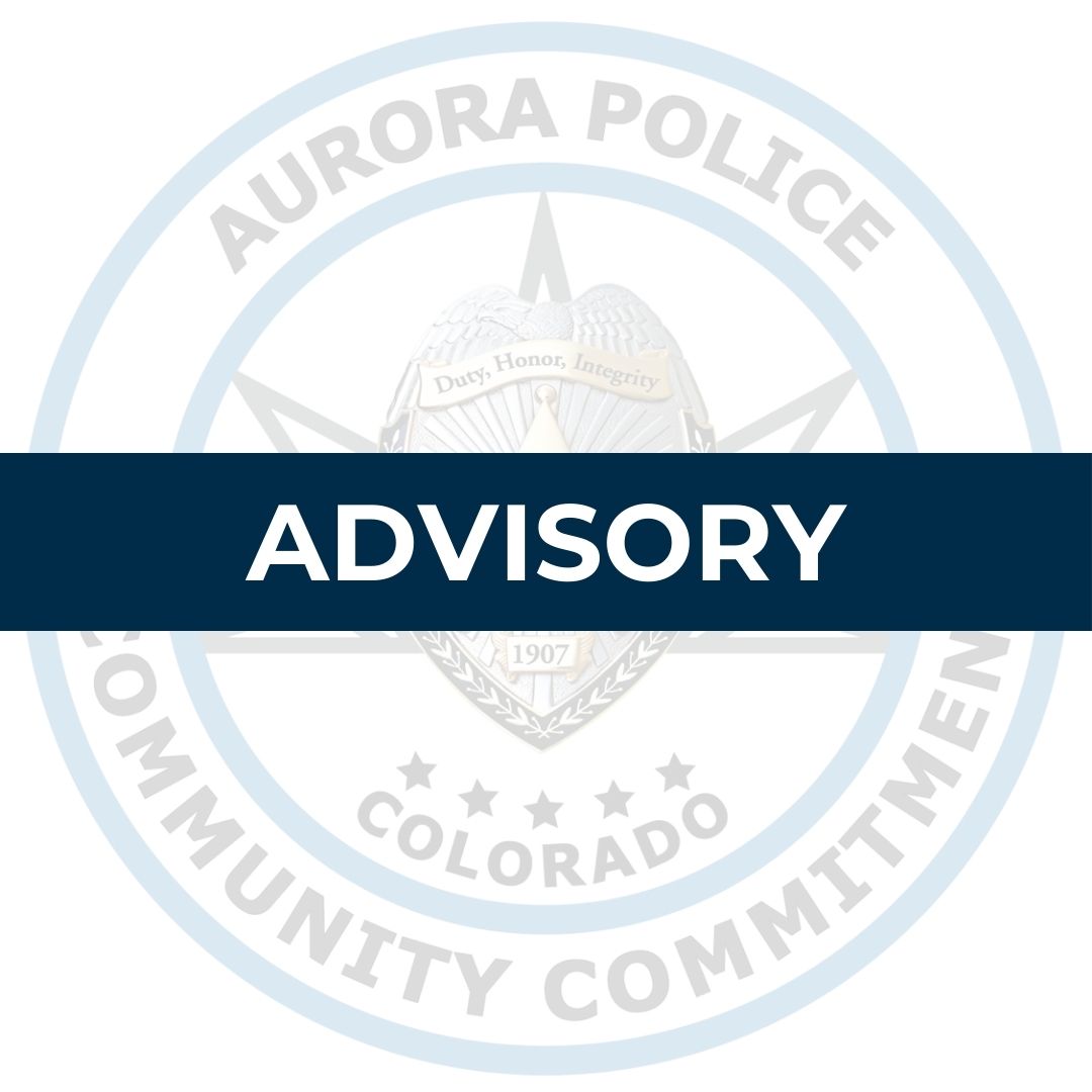 The Aurora Police Department is investigating an apparent suicide in Del Mar Park involving a middle-aged man. There are no indications of foul play or that anything criminal occurred and there are no larger community concerns.

Any loss of life in our community is a tragedy and