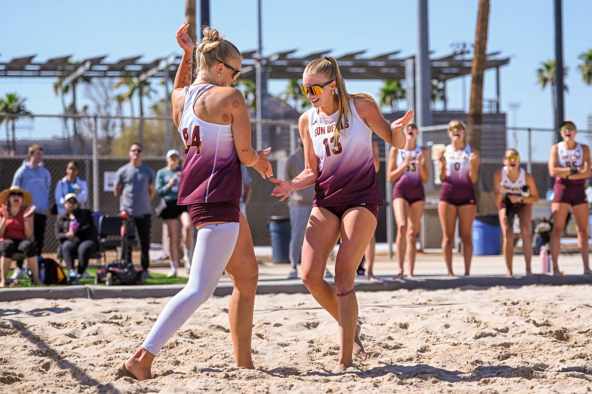 SunDevilBeachVB's tweet image. AK locked in this year 😎

Ava Kirunchyk is currently tied for 18th in the ASU record book for career wins as a Sun Devil (32). She also was 7th for single season wins with 22! 👏👏

#SandDevils /// #ForksUp