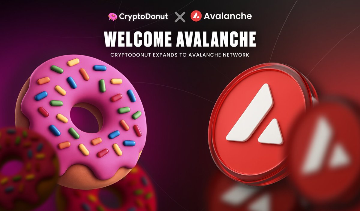 Crypto Donut (@cryptodonut_app) on Twitter photo We're excited to share that CryptoDonut now supports Avalanche (<a href="/avax/">Avalanche🔺</a>) — taking another big step toward the future of on-chain support.
You can read more about it here
blog.cryptodonut.app/avalanche We're excited to share that CryptoDonut now supports Avalanche (<a href="/avax/">Avalanche🔺</a>) — taking another big step toward the future of on-chain support.
You can read more about it here
blog.cryptodonut.app/avalanche