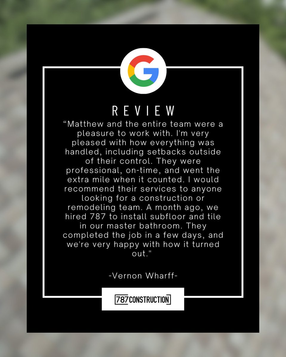 787Construction's tweet image. Thank you, Vernon! We’re grateful for your trust and glad you&apos;re happy with your new bathroom. Things don’t always go perfectly, but we show up, follow through, and go the extra mile. Let us know if you need anything! ⚒️
#787Construction #HomeRemodel #AustinContractor