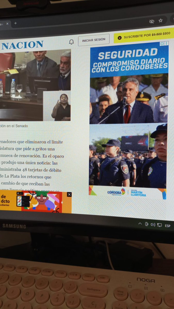 sergiopiguillem's tweet image. Cínico.
En este momento, en el portal de @LANACION . Lo único seguro en Córdoba es que la plata de la gente se va en publicidad de @MartinLlaryora y @PasseriniOk .
