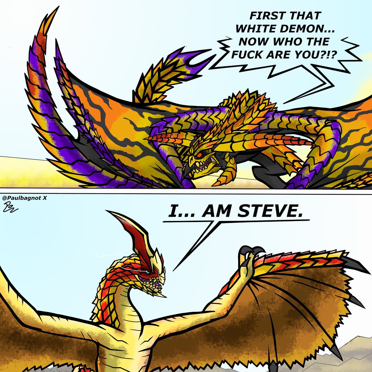 Paulbagnot's tweet photo. My man can’t catch a break 

#MonsterHunterWilds #MonsterHunter #MHWilds #MHWildsフィードバックレポート #mh #MonsterHunterWorld #monsterhunter4ultimate #mhfanart #CapcomSpotlight #mhsummerupdate #reydau #Seregios #Lagiacrus https://t.co/XKAvLCQ0uD