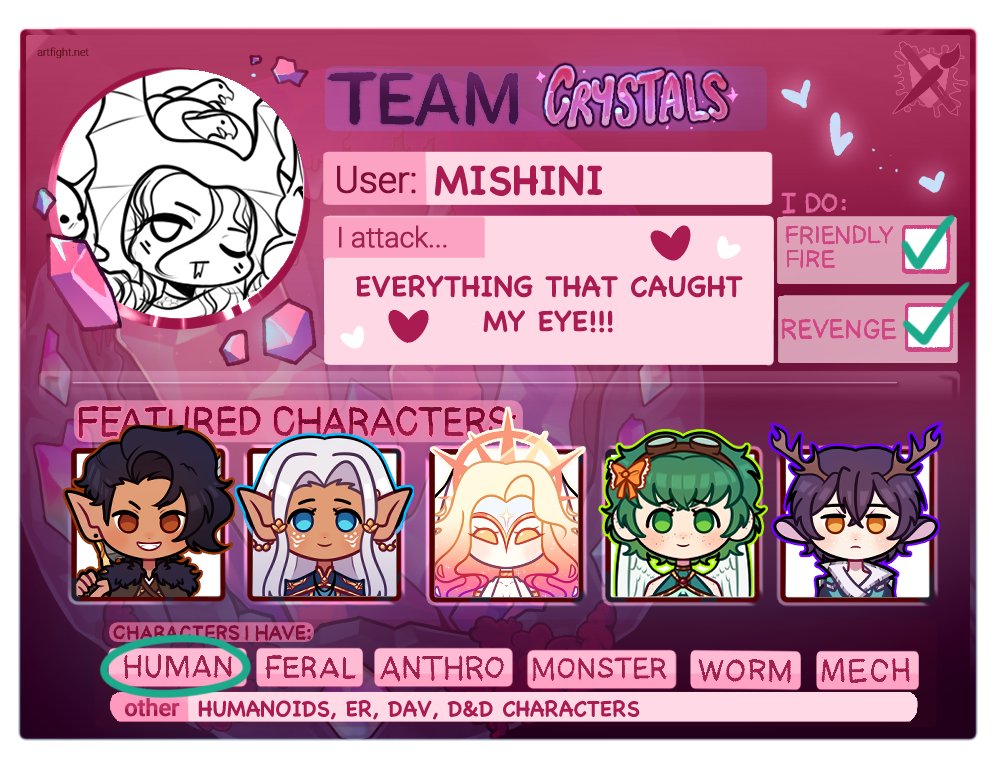 _mishini_'s tweet photo. Come and fight me! (๑و•̀ω•́)و
------------------
#artfight2025 #TEAMCRYSTALS #artfight https://t.co/JB6OA0f2QX