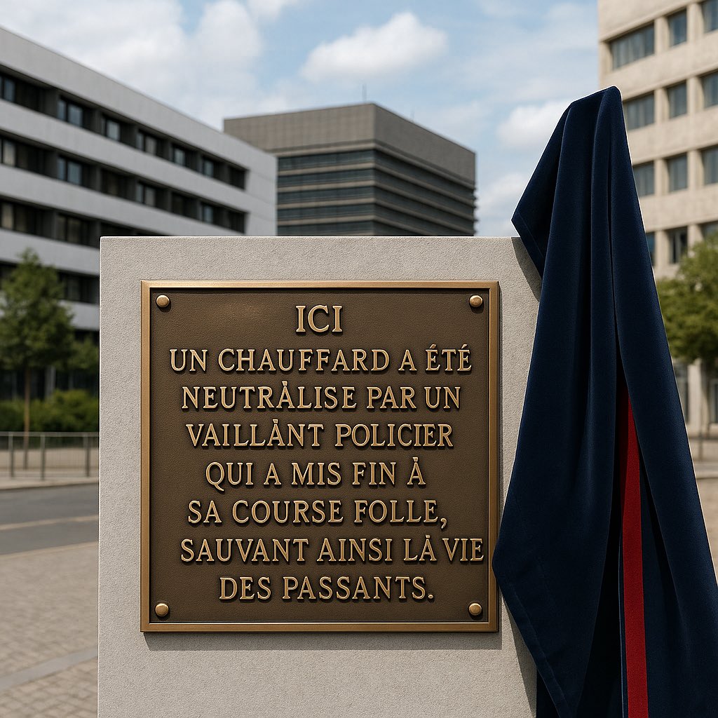 🇫🇷 Voilà le genre de plaque commémorative qui devrait être érigée à Nanterre !
#JeSoutiensFlorian #JusticePourFlorian #JeSoutiensLaPolice