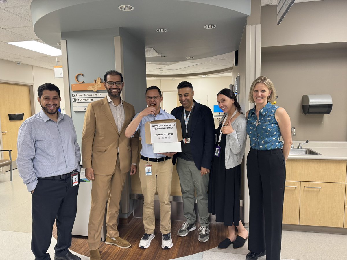 Vipul Jairath MBChB DPhil (@vipuljairath) on Twitter photo Farewell to our amazing IBD fellows as they head back to the Philippines, Kuwait and Saudi. You will all be missed!
Dr Mark Chatto, Dr Aziz Alaljmi and Dr Dr Dimah Alaskar
<a href="/LHSCCanada/">London Health Sciences Centre</a> <a href="/SchulichMedDent/">Schulich WesternU</a> <a href="/WesternU/">Western University</a> Farewell to our amazing IBD fellows as they head back to the Philippines, Kuwait and Saudi. You will all be missed!
Dr Mark Chatto, Dr Aziz Alaljmi and Dr Dr Dimah Alaskar
<a href="/LHSCCanada/">London Health Sciences Centre</a> <a href="/SchulichMedDent/">Schulich WesternU</a> <a href="/WesternU/">Western University</a>