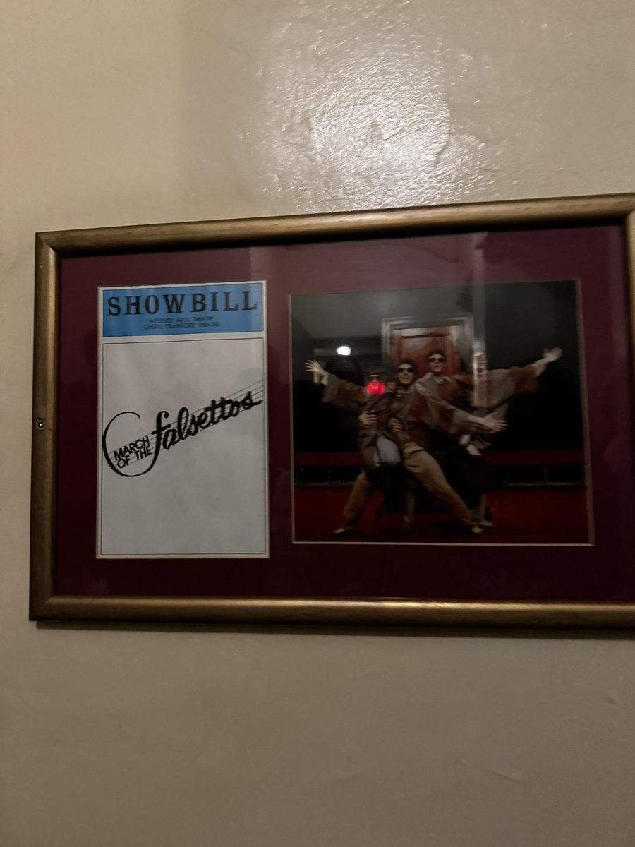 saw this plaque when i went 2 westside theater 😭😭😭❤️❤️