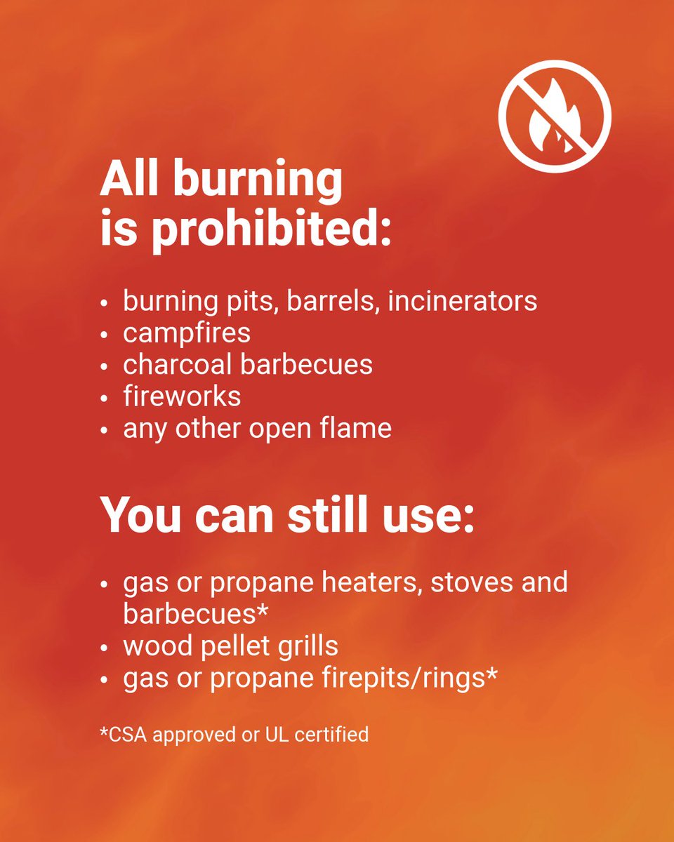 Effective immediately, the Fire Ban has been reinstated due to hot and dry conditions. 

Read more: lethcounty.ca/p/news

#FireBan #FireSafety #LethbridgeCounty