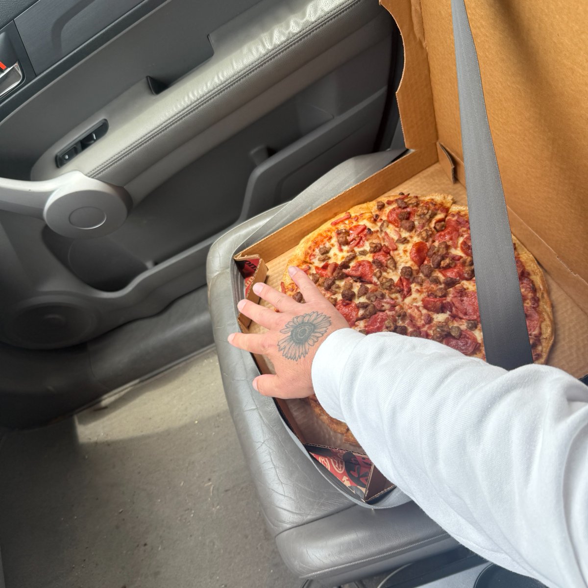 pizzahut's tweet image. You (A Meat Lover's Pizza), Me (very hungry) and the open road (going straight home)