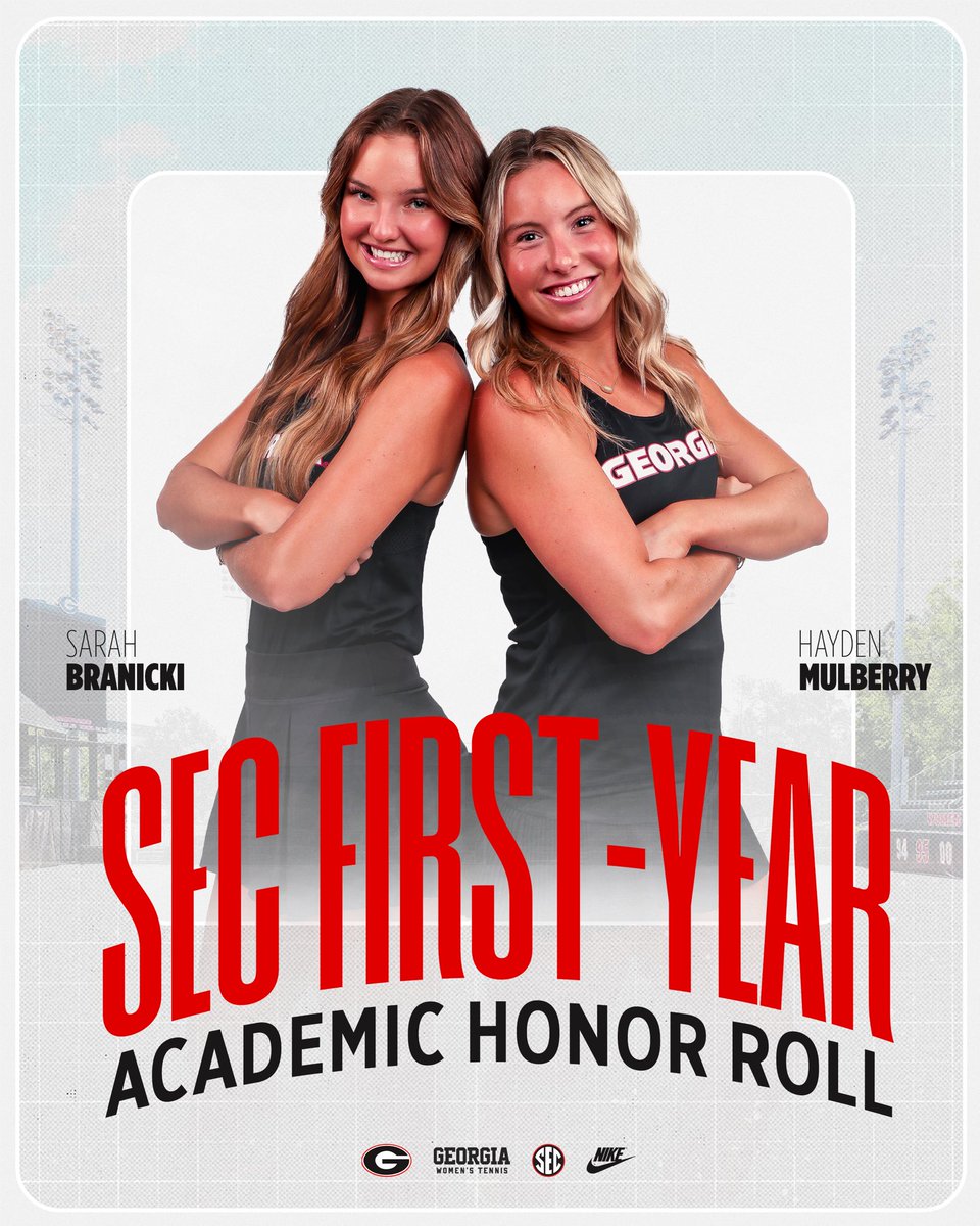 UGAWomensTennis's tweet image. National Champion Dawgs on the court and in the classroom💪
#GoDawgs