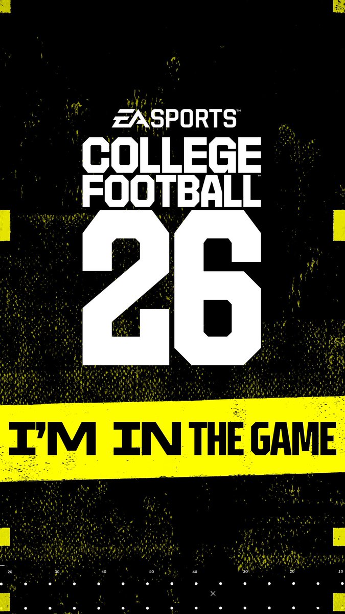 I’m in the game! Thank you EA. #EASportsCollegeFootball26