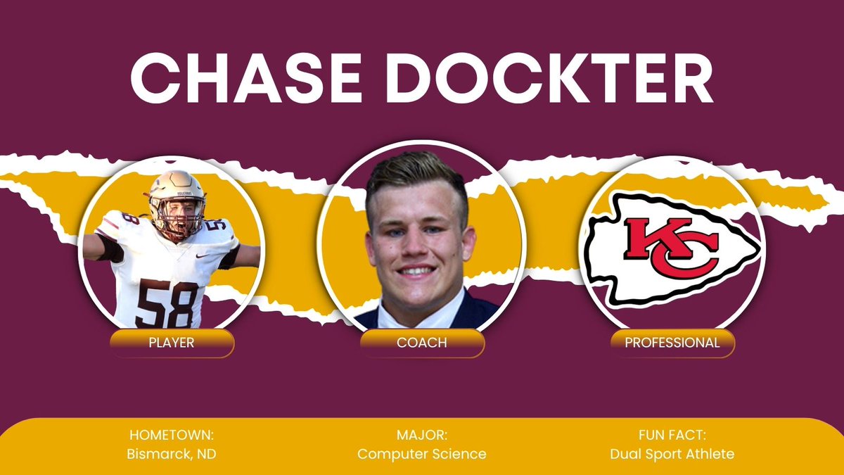 ALUMNI SHOUTOUT!

Chase Dockter graduated in the Spring of 2024 from Concordia College - Moorhead with a degree in Computer Science with a Concentration in Data Analytics as a dual sport athlete (Football &amp; Wrestling)! 

Chase helped us this last year as an Assistant Defensive