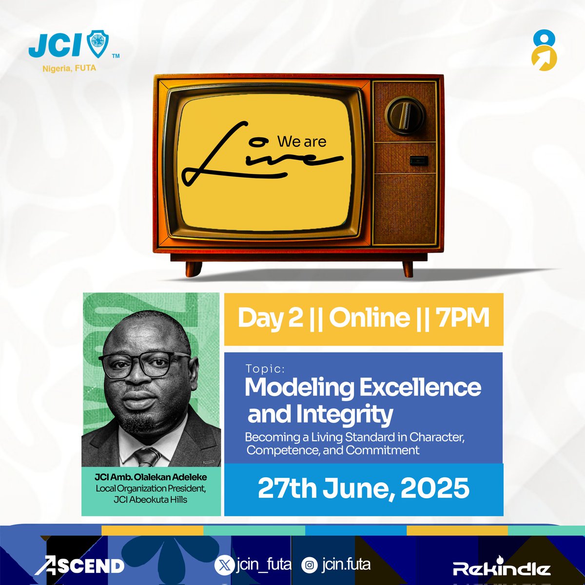 JCIN_FUTA's tweet image. WE&apos;RE LIVE! 📺🔴 Join the conversation now! meet.google.com/wju-qtxz-stk
#OTS
#Rekindle
#Ascend
#ELV8
#JCINigeria
#JCINigeriaCollegiate
#JCI