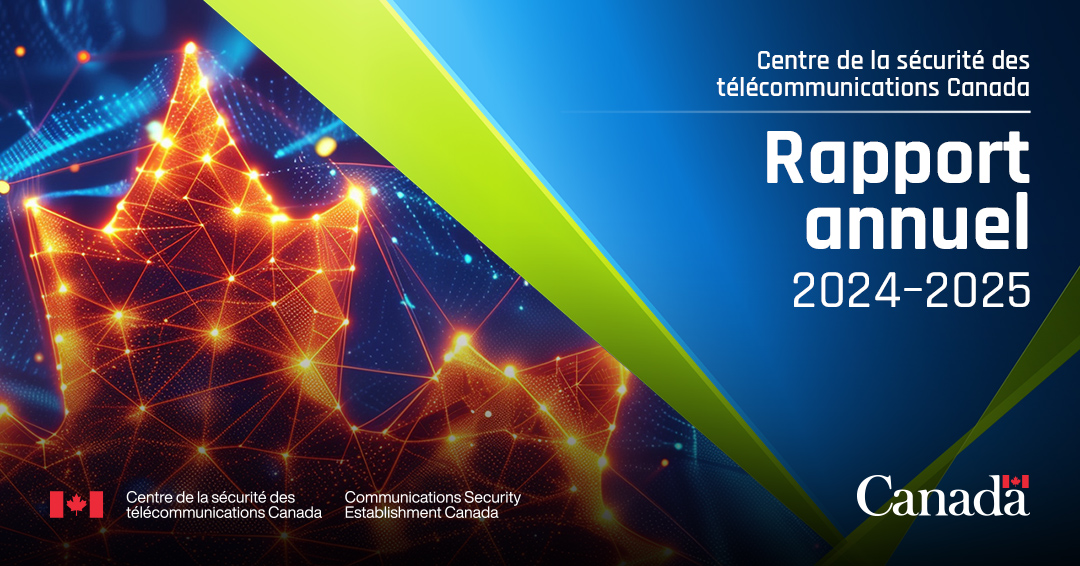cst_cse's tweet image. Nous avons le plaisir de publier notre rapport annuel non classifié pour 2024-2025! 

Découvrez le travail qu’a réalisé le CST pour protéger le Canada contre les menaces étrangères : cse-cst.gc.ca/fr/reddition-c… 

Voici quelques faits saillants ⬇️