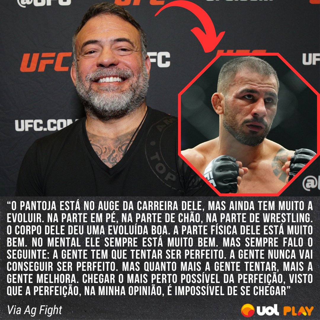 AgFight's tweet photo. EM BUSCA DA PERFEIÇÃO!💪
Às vésperas de mais uma defesa de título, @Pantojamma vive seu auge aos 35. E quem garante isso é seu treinador Marcos da Matta. Apesar do ótimo momento, exigente, @ParrumpaATT enxerga margem de evolução para o brasileiro.👀
#Pantoja #Parrumpa #UFC317 https://t.co/Lu7JHgxt7k
