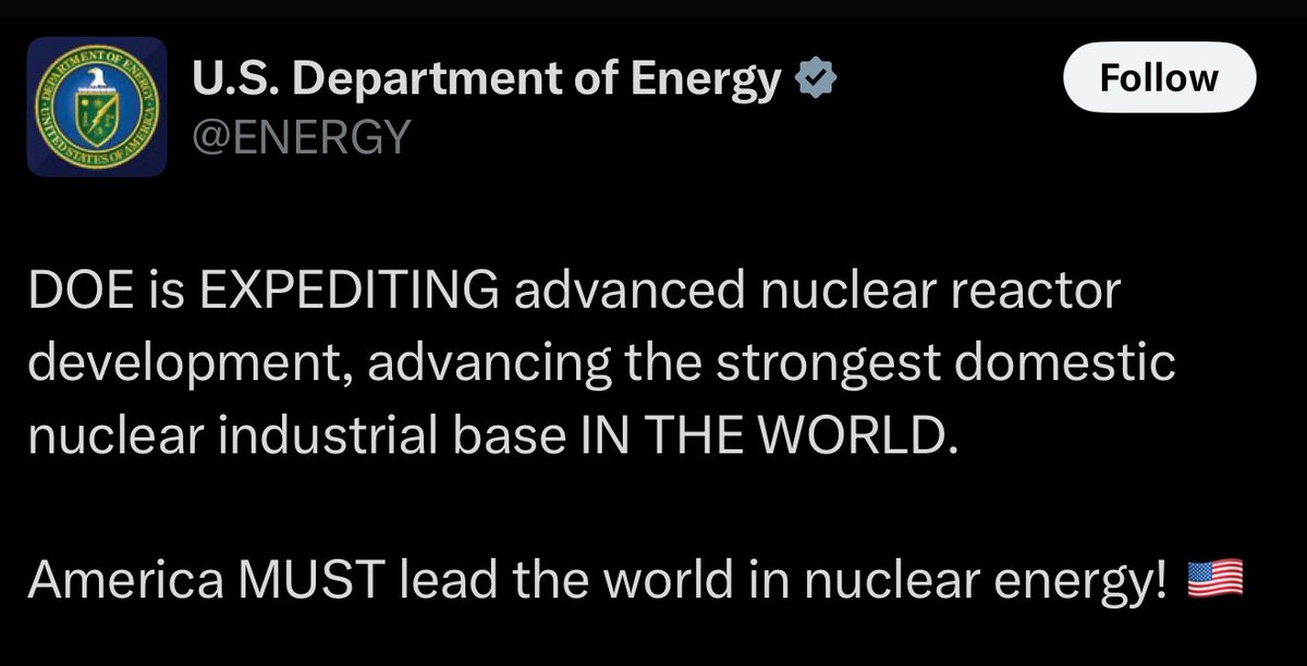 tyler_x_harris's tweet image. Texas needs to be 100% on board with this!
Can we set a โ10 in 5โ goal? 10 new reactors in 5 years. (Minimum)
@GregAbbott_TX @tedcruz @RepLuttrell