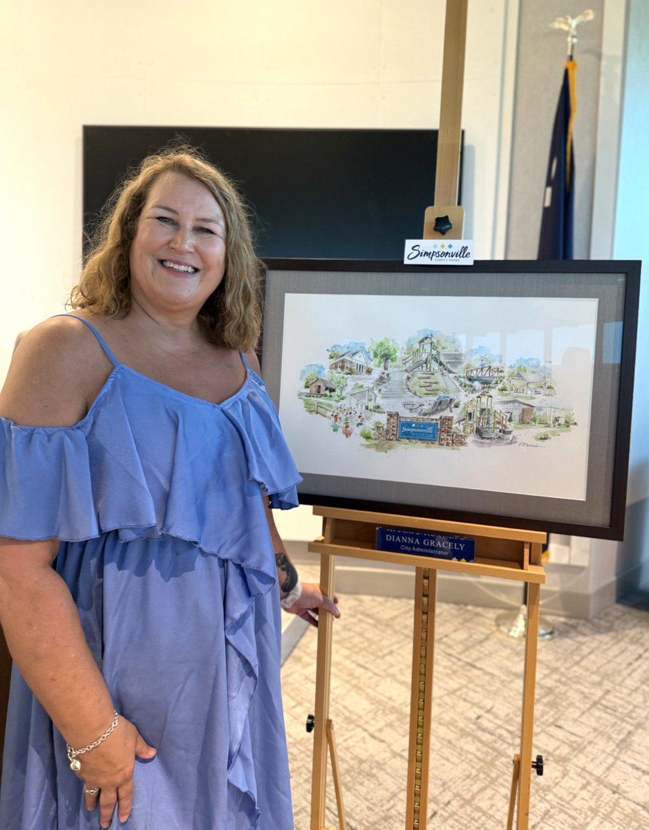 AcumenIT's tweet photo. Yesterday, we had the privilege of joining the City of Simpsonville in celebrating  the dedication of Gracely Park in honor of City Administrator Dianna Gracely.

We extend our sincere congratulations and best wishes as she begins her well-deserved retirement. #AcumenIT https://t.co/GchL88EIWu