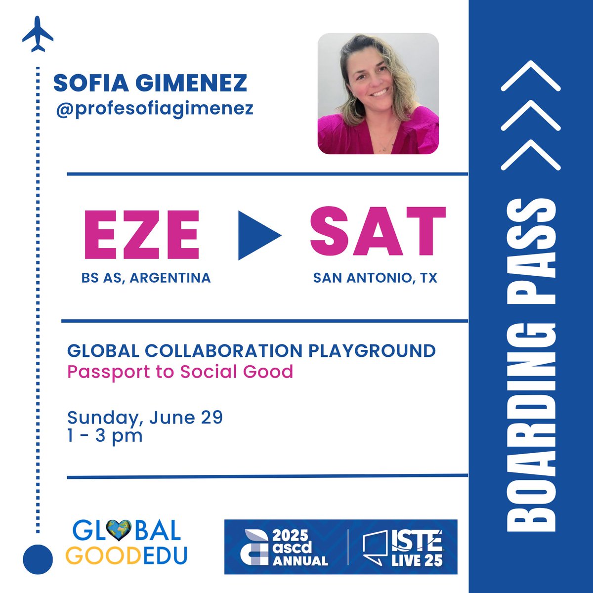 Greta Sandler (@gret) on Twitter photo 🌍 Join us at the Global Collaboration Playground at #ISTELive+#ASCDAnnual!
Meet inspiring changemakers like <a href="/MrsBongiornoEdu/">Martha Bongiorno #AdobeEduCreative</a>, <a href="/SpringbayStudio/">Springbay Studio 🔜ISTE</a> and many more sharing ideas that make a global impact. 🙌🏻
📅 June 29 | 🕐 1–3 PM
📍HBGCC - Playground B
🔗 bit.ly/GlobalPlaygrou… 🌍 Join us at the Global Collaboration Playground at #ISTELive+#ASCDAnnual!
Meet inspiring changemakers like <a href="/MrsBongiornoEdu/">Martha Bongiorno #AdobeEduCreative</a>, <a href="/SpringbayStudio/">Springbay Studio 🔜ISTE</a> and many more sharing ideas that make a global impact. 🙌🏻
📅 June 29 | 🕐 1–3 PM
📍HBGCC - Playground B
🔗 bit.ly/GlobalPlaygrou…